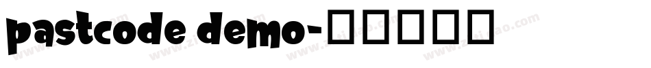 pastcode demo字体转换